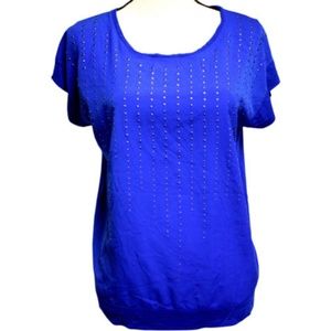 Apt 9 Womens Size Small Stretch Blouse Studded